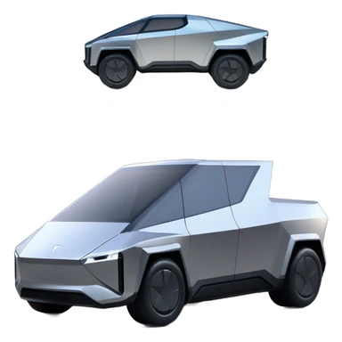 A Tesla cybertruck  sticker