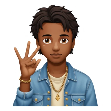 Playboi Carti YVL logo hand sign  sticker