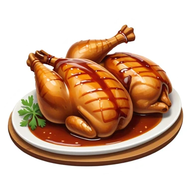 Bbq chicken sticker
