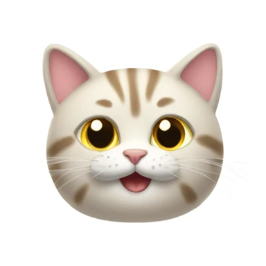 Cat with a word bubble saying meow  sticker