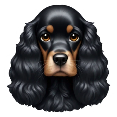 black american cocker sticker