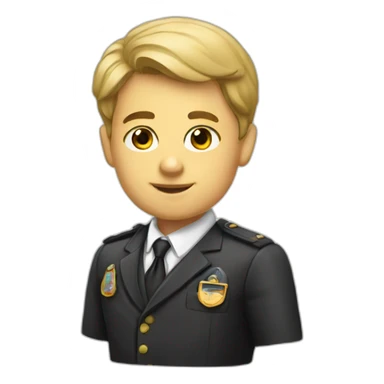 A schoolboy diplomat sticker