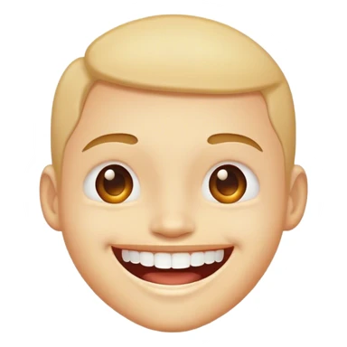 A smiling face with teeth’s  sticker