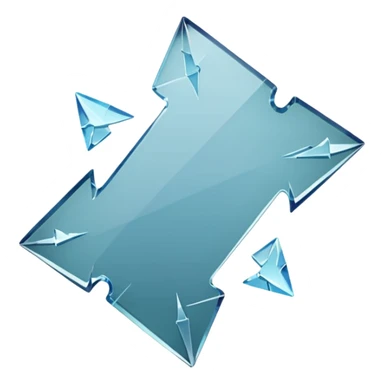 broken glass sticker