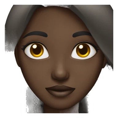 Dark skin arabic sticker