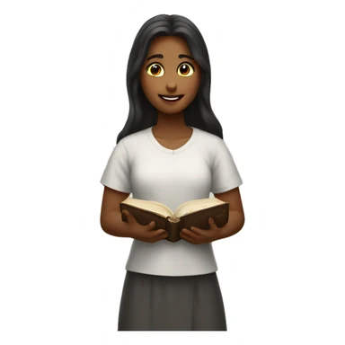 girl giving bible stud sticker