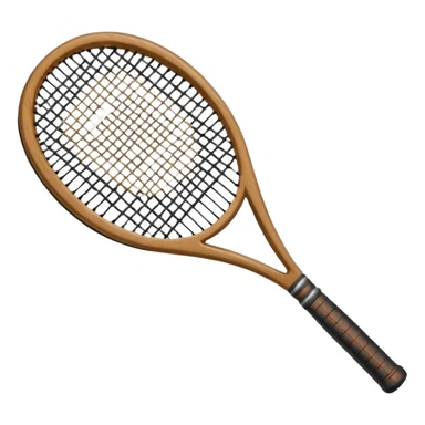 A tennis racket sticker