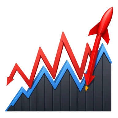 the economy line, falling down sticker