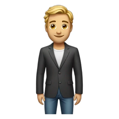 The most handsome man in the world sticker