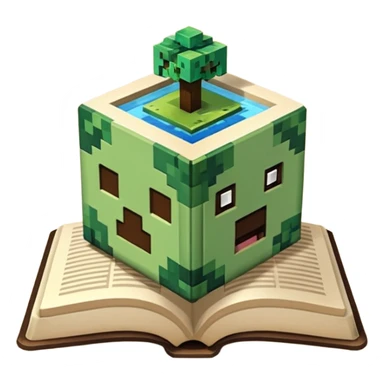 tôi muốn 1 khối book minecraft sticker