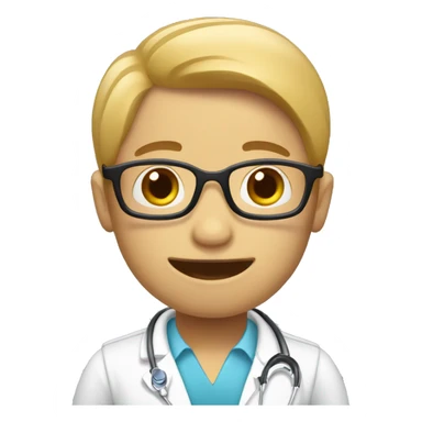 Chico suspendiendo examen de anatomía sticker