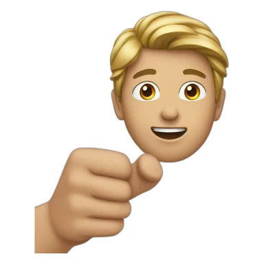 person pointing at himself sticker