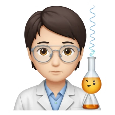 scientist japanese sticker