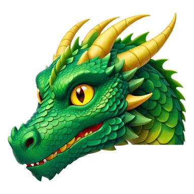 dragon face side eyeing sticker