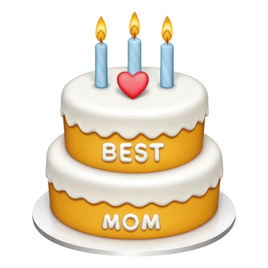 cake that says best mom sticker