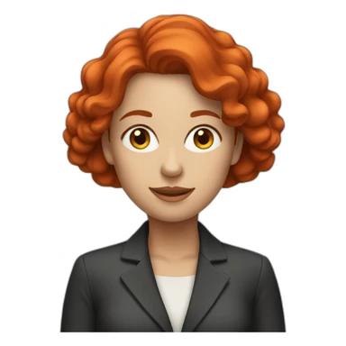 Women Marketer with red hair sticker
