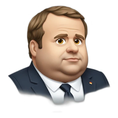 emmanuel macron morbidly obese sticker