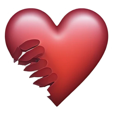 Outline of a heart that’s hollow and clear inside  sticker