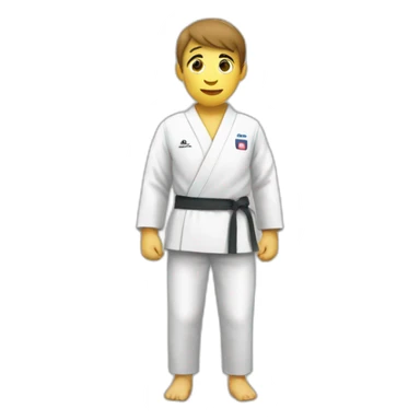 Un judoka au toilette sticker