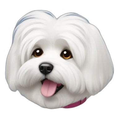 perrita coton de tulear sticker