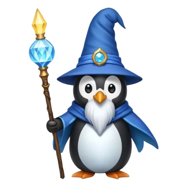 Penguin Wizard sticker