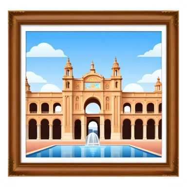 Cinematic Realistic Plaza de España Emoji  sticker