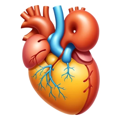 simple kidney, shiny and vibrant sticker