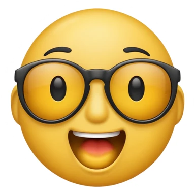 SHOCKED emoji with sunglasses sticker