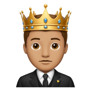 king with suit sticker