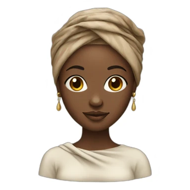 African women with head wrap  sticker