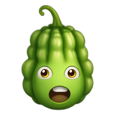 Cornichon avec des yeux sticker
