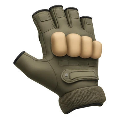 fingerless tactical glove sticker