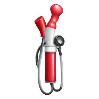 A stethoscope with a lipstick attached sticker