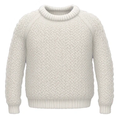 White Knitted pullover  sticker