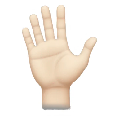 Two White hands face down , thumbs hidden under and the left hand a bit behind the right, but one next to the other  sticker