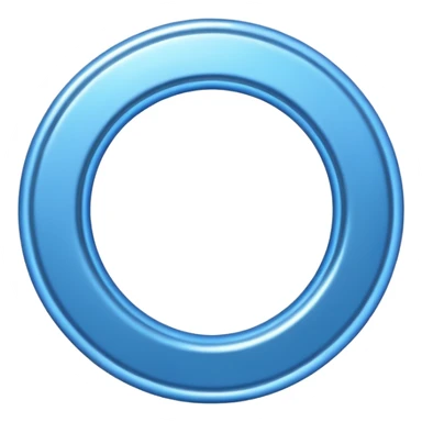 blue circle ring sticker