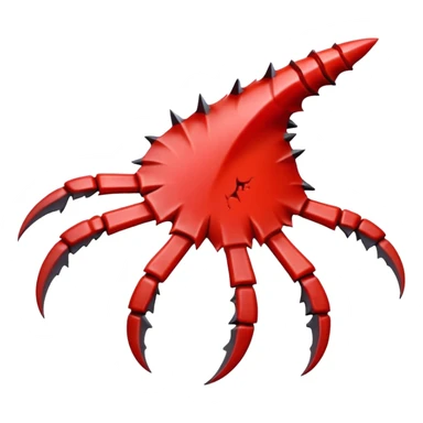 red claw print sticker