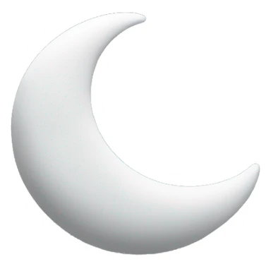Crescent in a cloud sticker