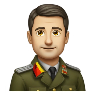 Vladimir Zelenskiy with 1943 german flag sticker