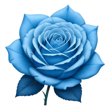 Rosa azul emoji sticker
