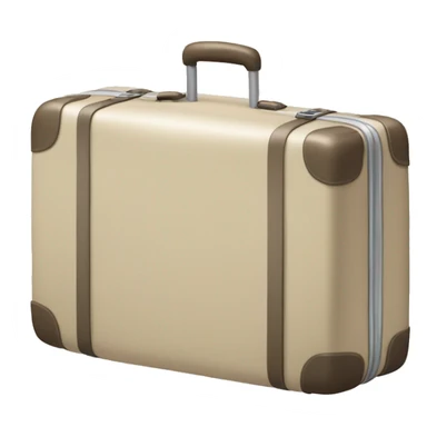light beige modern suitcase sticker