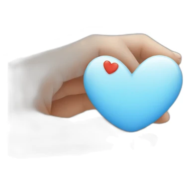Finger heart sticker