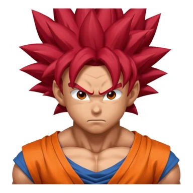 Goku super saiyan god sticker