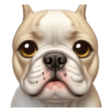 french bulldog dog with tears sticker
