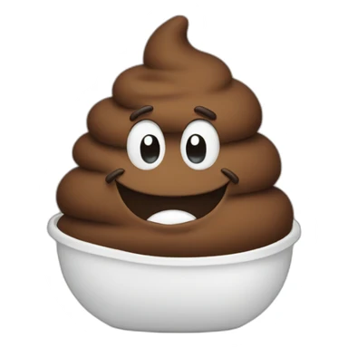 poop saying 'perfect!' sticker