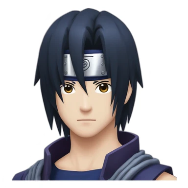 portait of sasuke uchiha sticker