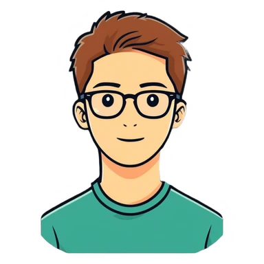 Ma boyfriend with glasses sticker