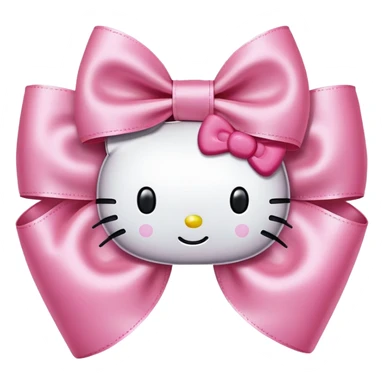 Big bow with hello kitty on it  sticker