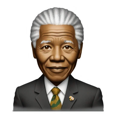 Nelson Mandela standing sticker