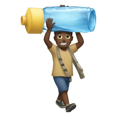 carrying water sticker